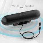Computer Speakers for Desktop Monitor,Single Speakers for Desktop PC,Laptop Speaker with Loud Sound,Volume Control Easily Clamps to Monitors(USB-C to USB Adapter Included) (Black) - Image 5