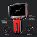 Dual-Lens Borescope Endoscope Camera with Light: 5" Inspection Camera for Sewer - 16.4ft Waterproof Industrial Endoscope - Flexible Snake Bore Scope for Plumbing Automotive - Image 7