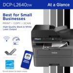 Brother DCP-L2640DW Wireless Compact Monochrome Multi-Function Laser Printer with Copy and Scan, Duplex, Mobile, Black & White | Includes Refresh Subscription Trial(1), Works with Alexa - Image 3
