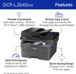 Brother DCP-L2640DW Wireless Compact Monochrome Multi-Function Laser Printer with Copy and Scan, Duplex, Mobile, Black & White | Includes Refresh Subscription Trial(1), Works with Alexa - Image 4