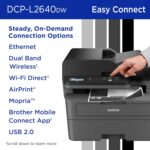 Brother DCP-L2640DW Wireless Compact Monochrome Multi-Function Laser Printer with Copy and Scan, Duplex, Mobile, Black & White | Includes Refresh Subscription Trial(1), Works with Alexa - Image 7