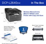 Brother DCP-L2640DW Wireless Compact Monochrome Multi-Function Laser Printer with Copy and Scan, Duplex, Mobile, Black & White | Includes Refresh Subscription Trial(1), Works with Alexa - Image 8