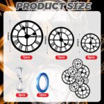 20 Pcs Wonderland Tea Party Decoration Clock Hanging Banner Wonderland Garland Baby Shower Decoration Curious Clock Background for Birthday Baby Shower Party Supplies - Image 3