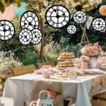 20 Pcs Wonderland Tea Party Decoration Clock Hanging Banner Wonderland Garland Baby Shower Decoration Curious Clock Background for Birthday Baby Shower Party Supplies - Image 5