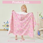 Kids Bath Hooded Towels, Kids Beach Towel for Boys Girls Super Soft and Absorbent, Beach | Pool | Bath | Swim Towels for Baby Kids Ages 0-8, 30X50 in, Unicorn - Image 8