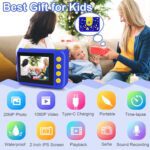 GKTZ Kids Camera - Waterproof Underwater Camera for Kids, Christmas Birthday Gifts for Boys Age 3-12, 1080P HD Children Digital Action Camera, Pool Toys for Kids Age 4-12 - Image 3