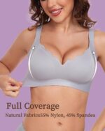 Scalloped Lift Bras for Women No Underwire Buttery Soft Push Up Wireless Bras V Neck Seamless Bralettes - Image 6