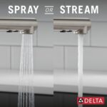 Delta Daneri Brushed Nickel Kitchen Faucet with Pull-Out Sprayer, Modern Single Hole Kitchen Sink Faucet, Single Handle, Stainless 16879-SS-DST - Image 8