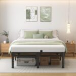 NKZ Full Size Bed Frame 20 Inch, Metal Bed Frame & Box Spring 2 in 1 Platform with Round Corner Legs, 4000lbs Weight Capacity Reinforced Metal Frame, Headboard Hole, Noise-Free, Easy Assembly - Image 4