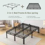 NKZ Full Size Bed Frame 20 Inch, Metal Bed Frame & Box Spring 2 in 1 Platform with Round Corner Legs, 4000lbs Weight Capacity Reinforced Metal Frame, Headboard Hole, Noise-Free, Easy Assembly - Image 5