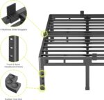NKZ Full Size Bed Frame 20 Inch, Metal Bed Frame & Box Spring 2 in 1 Platform with Round Corner Legs, 4000lbs Weight Capacity Reinforced Metal Frame, Headboard Hole, Noise-Free, Easy Assembly - Image 8