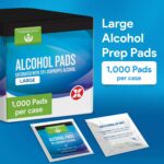 Alcohol Wipes Individually Wrapped - Case of 1000 Sterile Alcohol Prep Pads Saturated with 70% Isopropyl - Skin Prep Swabs for First Aid, Injections, Nails, and Medical Use - Large - Image 3