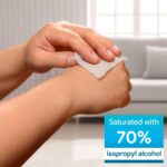 Alcohol Wipes Individually Wrapped - Case of 1000 Sterile Alcohol Prep Pads Saturated with 70% Isopropyl - Skin Prep Swabs for First Aid, Injections, Nails, and Medical Use - Large - Image 4