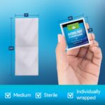 Alcohol Wipes Individually Wrapped - Case of 1000 Sterile Alcohol Prep Pads Saturated with 70% Isopropyl - Skin Prep Swabs for First Aid, Injections, Nails, and Medical Use - Large - Image 5
