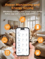 Smart Home Energy Monitor Supports Home Assistant, Real-Time Accurate Energy Consumption Tracking, Electricity Usage Monitor with 16x60A Circuit Sensors, 36-Month History, Solar Metering, 2.4G - Image 5