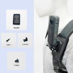 Backpack Shoulder Strap Velcro Clip Pad Mount with 360 Degree Rotating Base and Phone Clip for Go pro Hero 13/12/11/10/9/8 Insta 360 One Action Cameras and Smartphone - Image 3