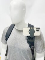Backpack Shoulder Strap Velcro Clip Pad Mount with 360 Degree Rotating Base and Phone Clip for Go pro Hero 13/12/11/10/9/8 Insta 360 One Action Cameras and Smartphone - Image 4