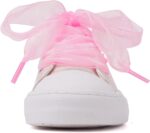 HugRain Little Girls Kids Classic Sparkle Low Top Lace Up Sneakers Walking Shoes - Image 4