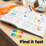 Post-it Flags Combo Pack, 4 On-The-Go Dispensers/Pack, 120 .94 in Wide and 200 .47 in Wide Flags, Assorted Colors (683-XL1) - Image 10