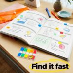 Post-it Flags Combo Pack, 4 On-The-Go Dispensers/Pack, 120 .94 in Wide and 200 .47 in Wide Flags, Assorted Colors (683-XL1) - Image 11