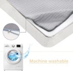 Tiita Folding Sofa Bed with Pillow Twin Size Mattress&Plush Fabric with Portable Storage Bag,Floor Lounger Chair Bed for Living Room,Guest Room,Dorm,Apartment,Upstairs Loft,Home Office,Beige - Image 6