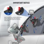 NEEWER 6"/15.2cm Camera Suction Cup Mount with Ball Head Magic Arm, Metal Suction Cup Mount on Car Windshield Dash for Camera/Action Camera/Phone Holder, with 1/4" & 3/8" Mounting Holes for ARRI - Image 7