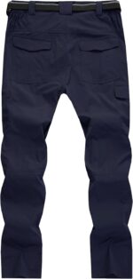 WENRONSTA Men's Hiking Work Cargo Pants Quick-Dry Lightweight Waterproof 6 Pockets Outdoor Mountain Fishing Camping Pants - Image 7