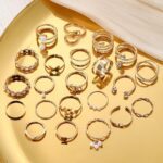 Sither 22 Pcs Gold Knuckle Rings Set For Women Vintage Boho Stackable Rings for Halloween Christmas Gift - Image 6