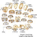 Sither 22 Pcs Gold Knuckle Rings Set For Women Vintage Boho Stackable Rings for Halloween Christmas Gift - Image 7