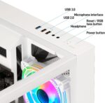 LXZ Gaming PC Desktop AMD Ryzen 7 8700F | 32GB DDR5 RAM | GeForce RTX 4070 | High-Performance Gaming & Design Computer (White) - Image 4