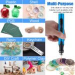3-Speed Cordless Mini Drill Pen With 8 Small Drill Bits,Rechargeable Electric Hand Drill Pin Vise,Resin Drill Set For Jewelry Making,Resin,Plastic,Wood,Keychains DIY (BLUE) - Image 4