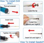 3-Speed Cordless Mini Drill Pen With 8 Small Drill Bits,Rechargeable Electric Hand Drill Pin Vise,Resin Drill Set For Jewelry Making,Resin,Plastic,Wood,Keychains DIY (BLUE) - Image 7