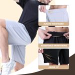 7 Pack Mens Athletic Shorts - Gym Basketball Running Workout Quick Dry Black Shorts with Pockets for Casual Performance - Image 4