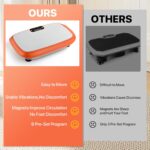 Vibration Plate Exercise Machine for Weight Loss Fitness Equipment, Vibration Plate Platform for Home Fitness,Lymphatic Drainage Shaking Full Body Shaker 99 Adjustable Speeds - Image 8