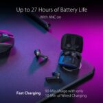ASUS ROG Cetra True Wireless Gaming Earbuds, Low-Latency Bluetooth Earbuds, Active Noise Cancelation, 27-Hour Battery Life, IPX4 Water Resistance, Headphone with Wireless Charging,Black - Image 6
