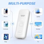 Wireless HDMI Transmitter and Receiver 2-in-1,Wireless HDMI Display Dongle Adapter,2.4G/5G 4K Decode 1080P Output Streaming Media Video/Audio from Laptop,PC,Smartphone to Monitor HDTV Projector(White) - Image 7
