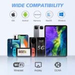 Wireless HDMI Transmitter and Receiver 2-in-1,Wireless HDMI Display Dongle Adapter,2.4G/5G 4K Decode 1080P Output Streaming Media Video/Audio from Laptop,PC,Smartphone to Monitor HDTV Projector(White) - Image 8