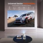 Mini Projector with WiFi and Bluetooth, Portable Movie Projector with 180° Rotatable, 1080P HD Supported, Auto Vertical Keystone, Compatible with Smartphone, TV Stick, Laptop, HDMI, USB - Image 9