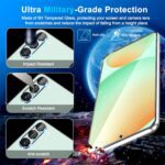3 Pack Glass Screen Protector for Samsung Galaxy S24 FE [6.7 inch] + 3 Pack Camera Lens Protector, 9H Tempered Glass, Fingerprint Unlock, HD Clear Case Friendly Anti-Scratch - Image 5
