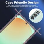 3 Pack Glass Screen Protector for Samsung Galaxy S24 FE [6.7 inch] + 3 Pack Camera Lens Protector, 9H Tempered Glass, Fingerprint Unlock, HD Clear Case Friendly Anti-Scratch - Image 6