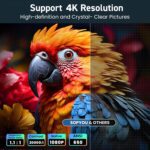 [Electric Focus/Auto Keystone] Projector with WiFi and Bluetooth, Native 1080P 4K Support Outdoor Movie Projectors Max 450" Display, SOPYOU Home Theater Projector for iOS/Android/TV Stick - Image 5