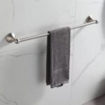 BGL Bathroom Accessory Set, Brushed Nickel Adjustable Expandable Towel Bar 4-Piece Bathroom Hardware Set Wall Mounted - Image 6