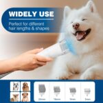 Dog Grooming Vacuum & Pet Grooming Kit with 2.3L Capacity Larger Dust Cup Dog Brush Vacuum for Shedding Pet Hair Cleaner with 4 Proven Grooming Tools for Dog Hair（White) - Image 5