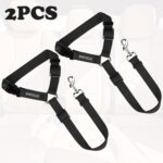 BWOGUE 2 Packs Dog Cat Safety Seat Belt Strap Car Headrest Restraint Adjustable Nylon Fabric Dog Restraints Vehicle Seatbelts Harness - Image 3