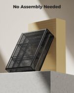 HUANUO 2 Tier Monitor Stand, Metal Monitor Riser with Drawer, Desk Organizer, Monitor Stand with Storage, Desktop Computer Stand for PC, Laptop, Printer - Image 8