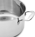 Amazon Basics Stainless Steel Cookware 11-Piece Set, Oven Safe, Pots and Pans, Induction-Ready, Even Heating, Easy to Clean, Heavy Duty, Silver - Image 3
