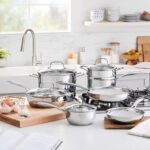 Amazon Basics Stainless Steel Cookware 11-Piece Set, Oven Safe, Pots and Pans, Induction-Ready, Even Heating, Easy to Clean, Heavy Duty, Silver - Image 7