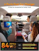 [2025 Ultra-Compact] 84W Retractable Car Charger, [Upgrade PD 45W] Car Charger USB C for iPhone 16 Pro Fast Charging, Car Accessories, Travel Essentials Gifts for Women Men, for iPhone 16 15 14 13 12 - Image 6