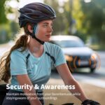 PSIER Bone Conduction Headphones, Open Ear Bluetooth 5.4 Headphones, Bone Conduction Earbuds 10H Playtimes Sports Earphones with Mic, IPX6 Waterproof Earbuds for Hiking, Cycling, Gym, Black - Image 8