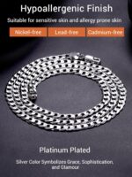 PROSTEEL 925 Sterling Silver Cuban Link Chain Necklace for Men, Dainty Figaro Chains, Solid & Shiny, 3mm/5mm, 14-28 inch, Come with Box - Image 7